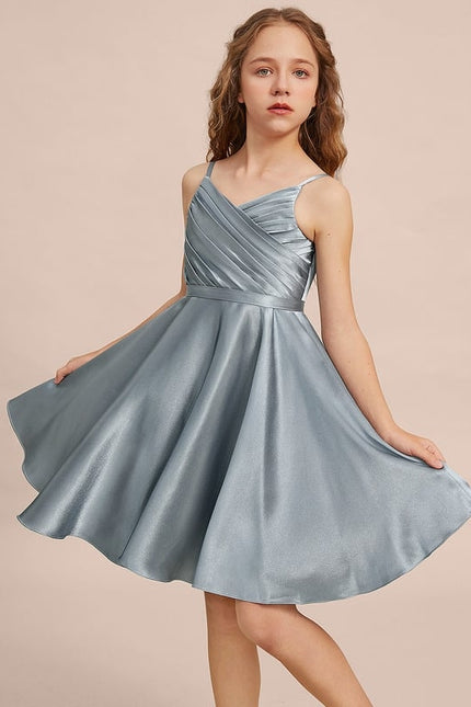 Robe Trapèze Satinée Junior - gallery 5