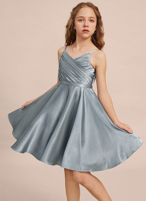 Robe Trapèze Satinée Junior - gallery 5