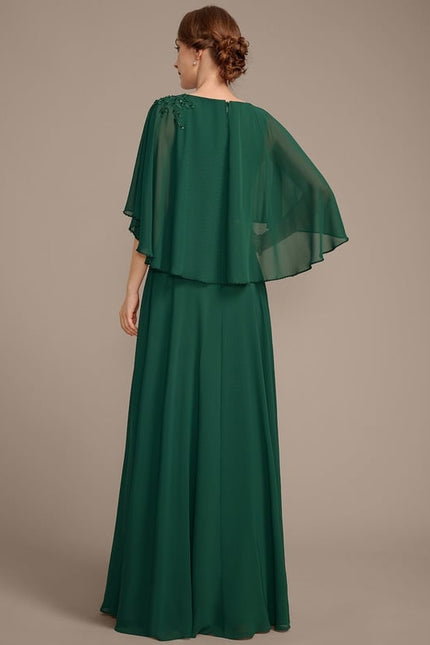 Robe Trapèze Émeraude Flottante - gallery 7