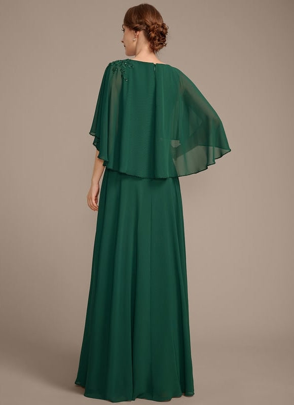 Robe Trapèze Émeraude Flottante - gallery 7