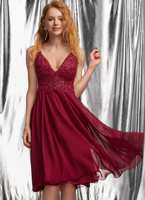 Robe Trapèze Éclat Rosé Flottant