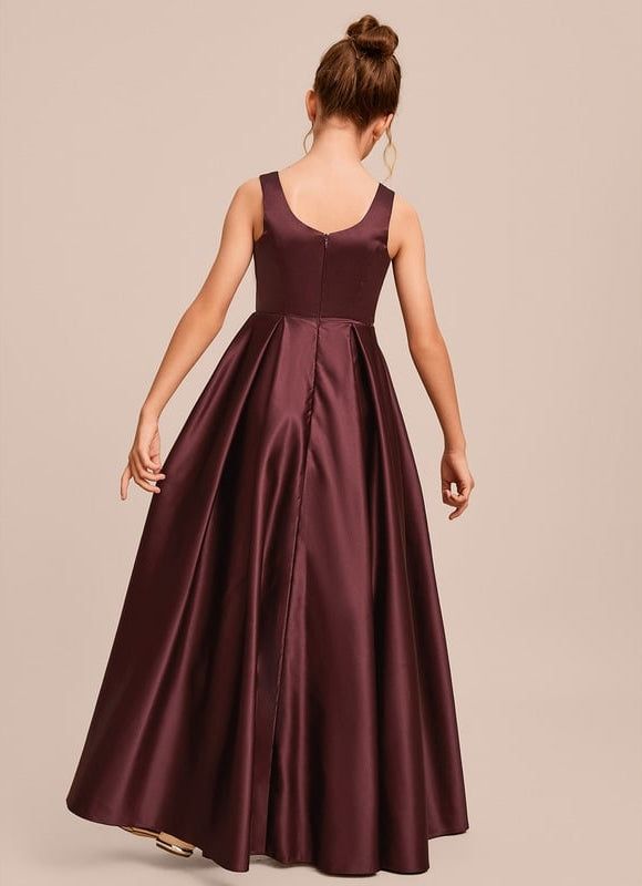Robe Trapèze Satin Ciel Doux - gallery 1
