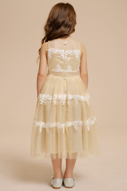 Robe Trapèze Rêve Doré Éthéré - gallery 7
