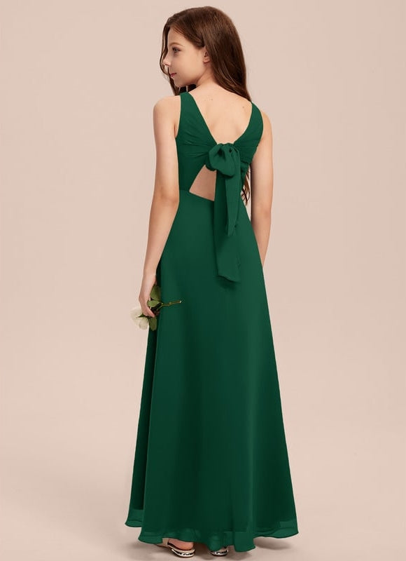 Robe Trapèze Bleu Doux Éclat - gallery 1