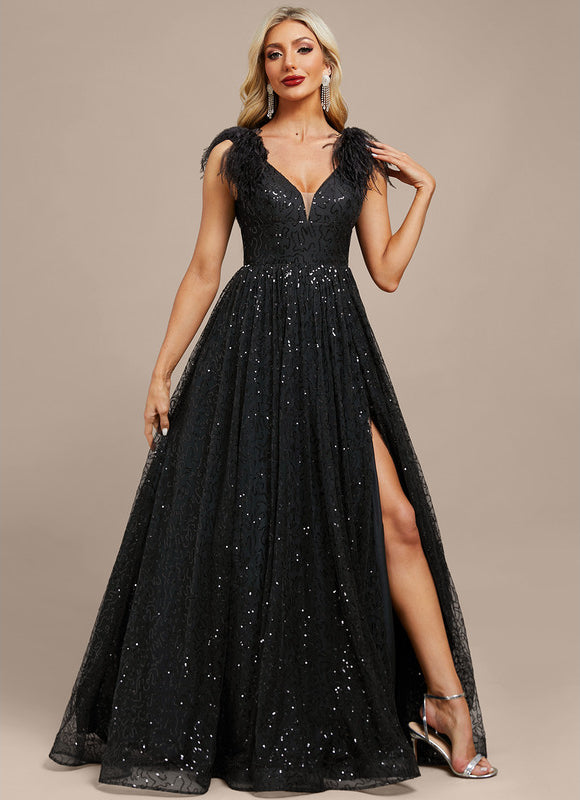 Robe Trapèze Sombre Chic - gallery 6