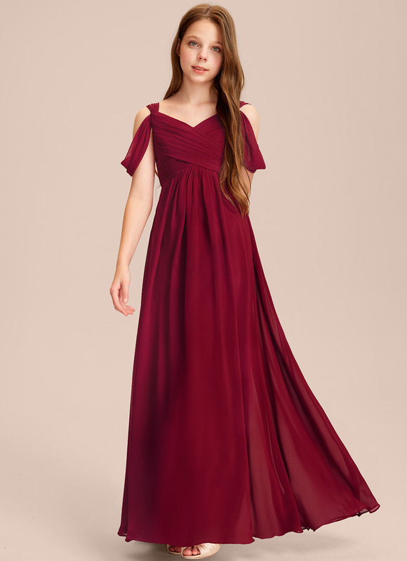 Robe Trapèze Rouge Velours Flottant - gallery 2