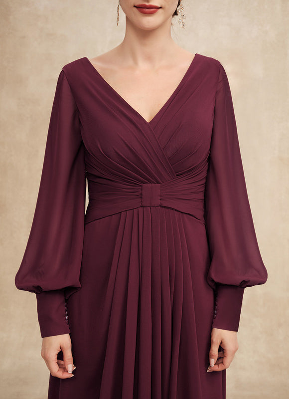Robe Trapèze Violet Élégant Fluidité - gallery 6