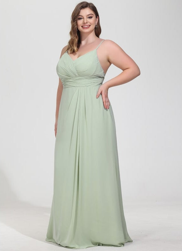 Robe Trapèze Mousseline Fendue - gallery 7