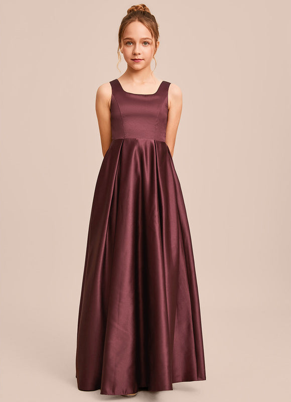 Robe Trapèze Satin Ciel Doux