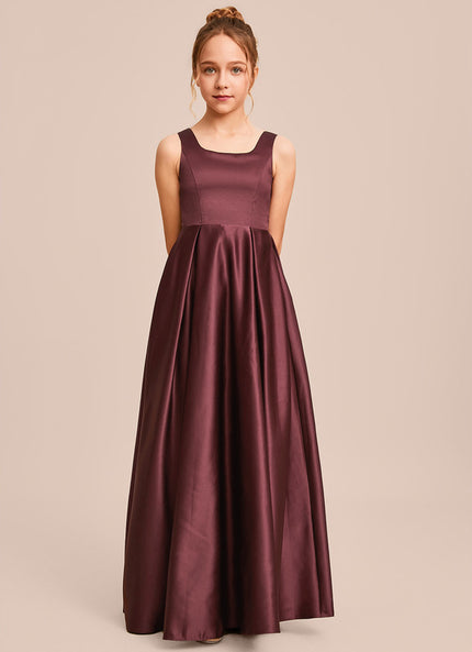 Robe Trapèze Satin Ciel Doux