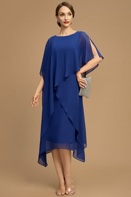 Robe Trapèze Vague Saphir - gallery 4