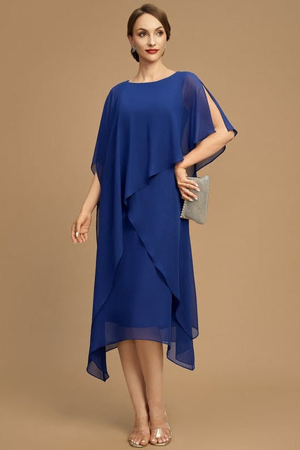 Robe Trapèze Vague Saphir - gallery 4