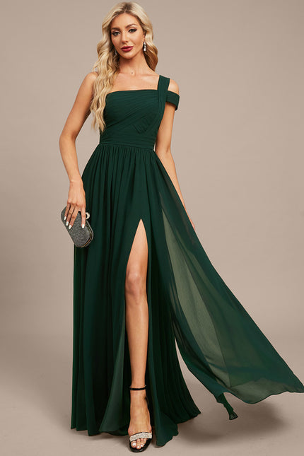 Robe Trapèze Verte Soirée Plissée