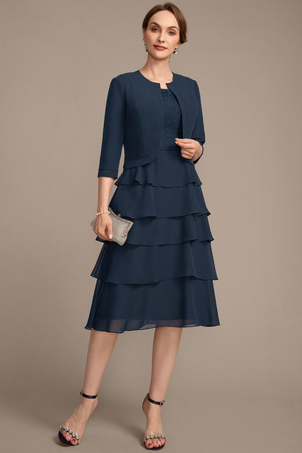 Robe Trapèze Élégance Plissée - gallery 3