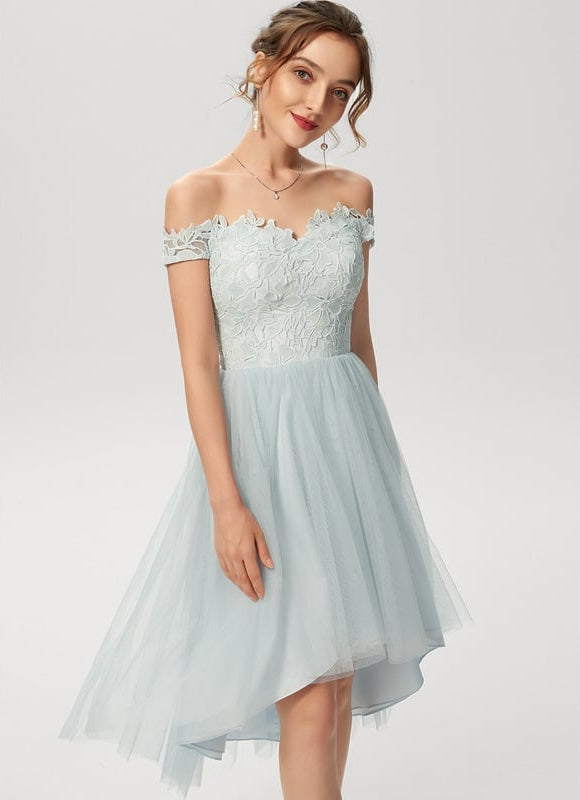Robe Trapèze Tulle Aérien - gallery 3