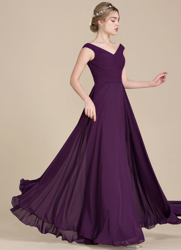 Robe Trapèze Sérénade Violette - gallery 1