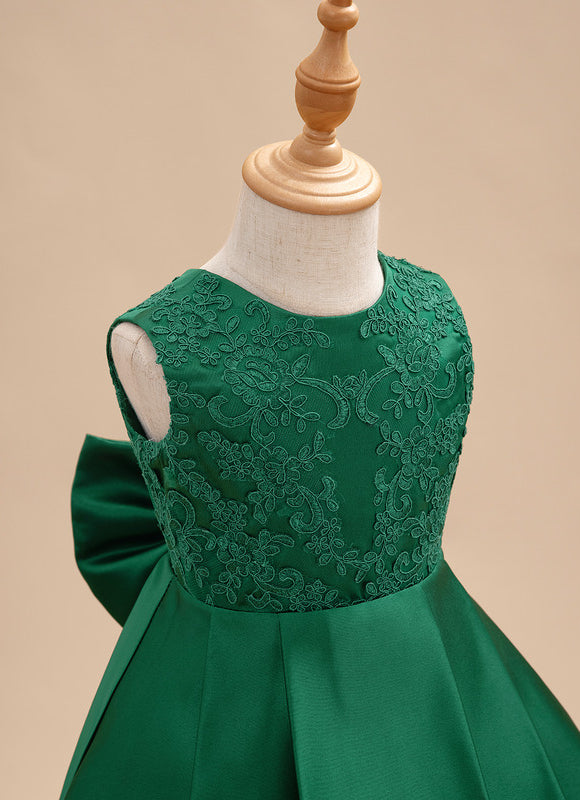 Robe Trapèze Émeraude Enfant - gallery 6
