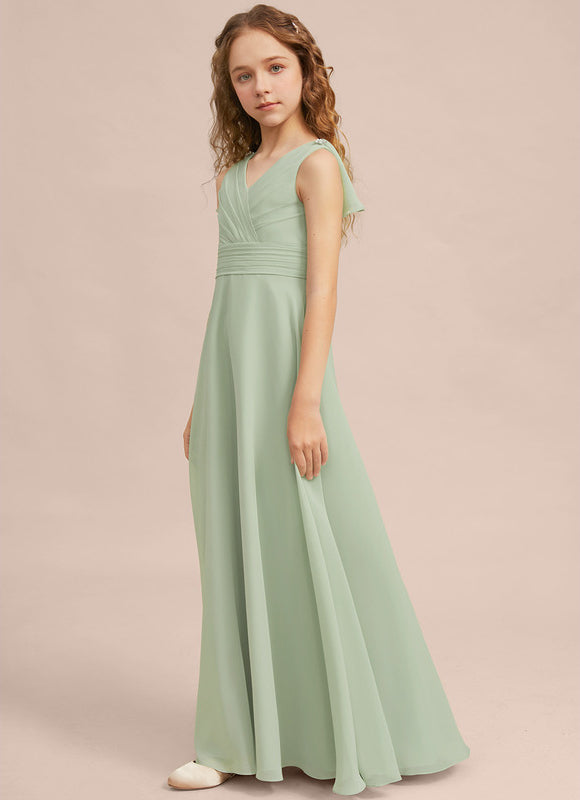 Robe Trapèze Vert Doux Éclat - gallery 2