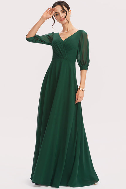 Robe Trapèze Mousseline Fendue - gallery 3