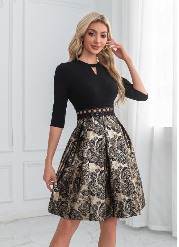 Robe Trapèze Chic Baroque - gallery 5