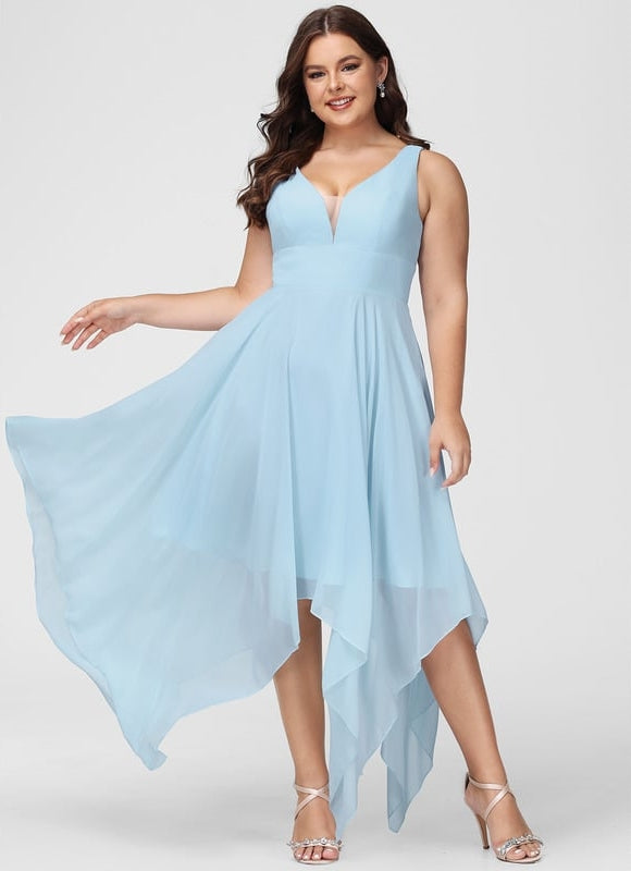 Robe Trapèze Fluide Asymétrique - gallery 5