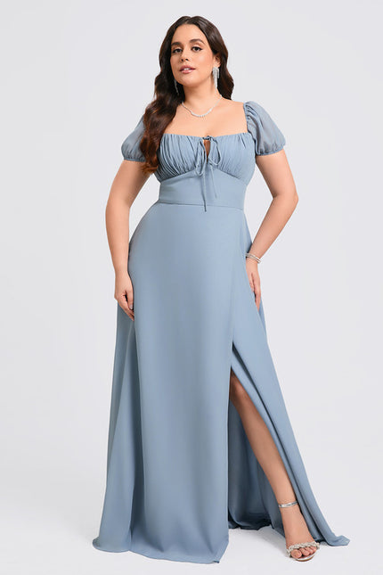 Robe Trapèze Flottante Aqua - gallery 9