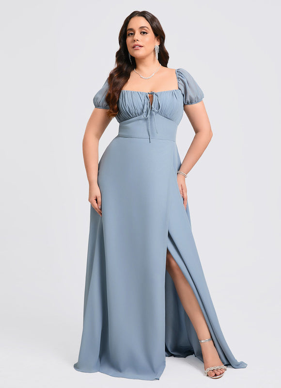 Robe Trapèze Flottante Aqua - gallery 9