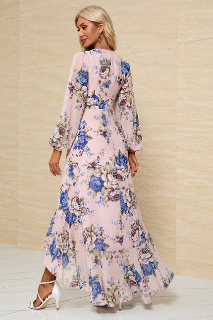 Robe Trapèze Florale Évoquée - gallery 1