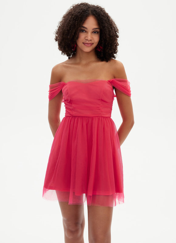 Robe Trapèze Fuchsia Envoûtante - gallery 5