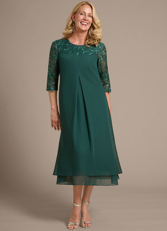 Robe Trapèze Éclat De Velours - gallery 2