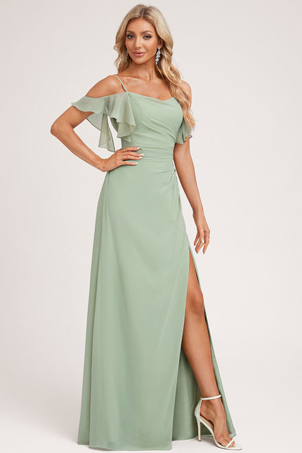 Robe Trapèze Aérienne Céleste - gallery 2