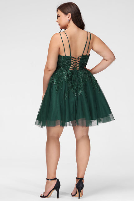 Robe Trapèze Tulle Noire - gallery 7