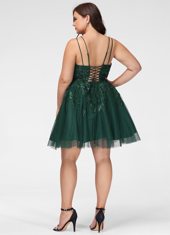 Robe Trapèze Tulle Noire - gallery 7