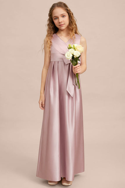 Robe Trapèze Satinée Rose - gallery 3