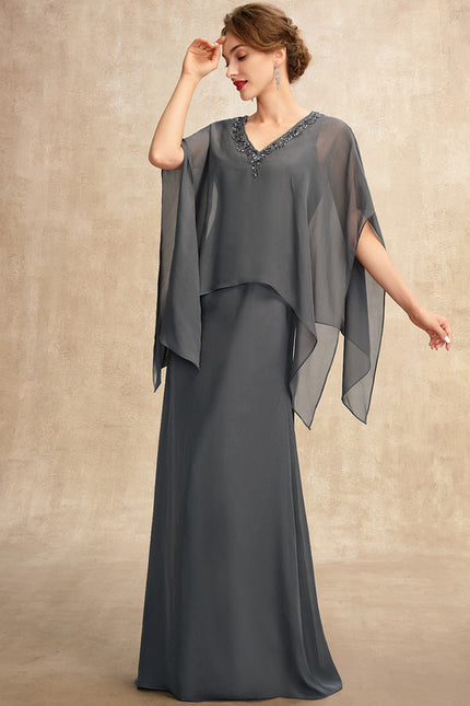 Robe Trapèze Chic Voile Sombre - gallery 6