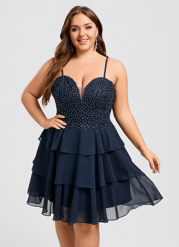 Robe Trapèze Chic Festif Satiné - gallery 9