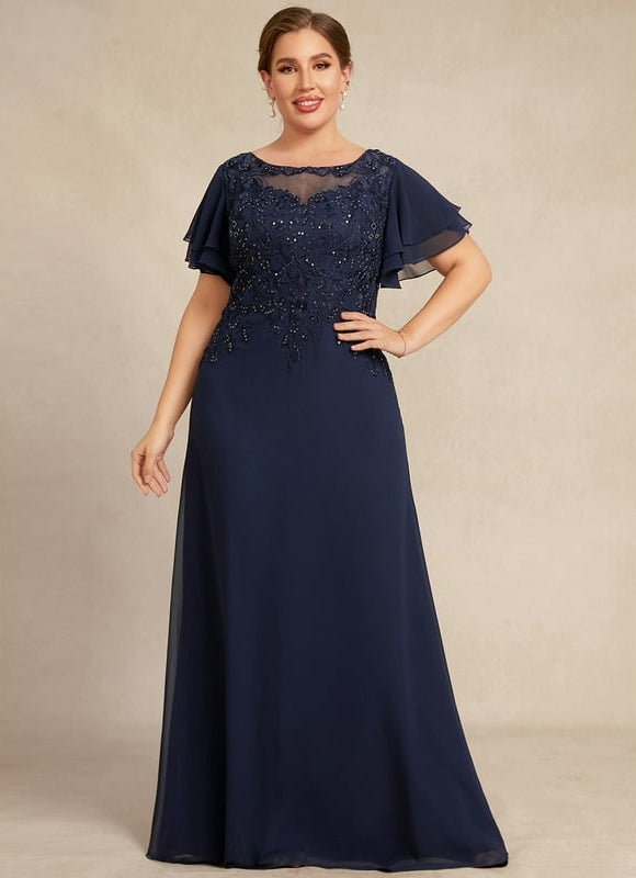 Robe Trapèze Longue Violetée - gallery 8