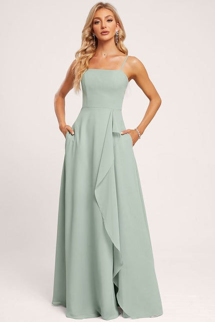 Robe Trapèze Flottante Aqua - gallery 4