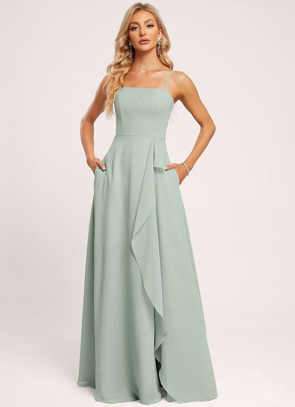 Robe Trapèze Flottante Aqua - gallery 4