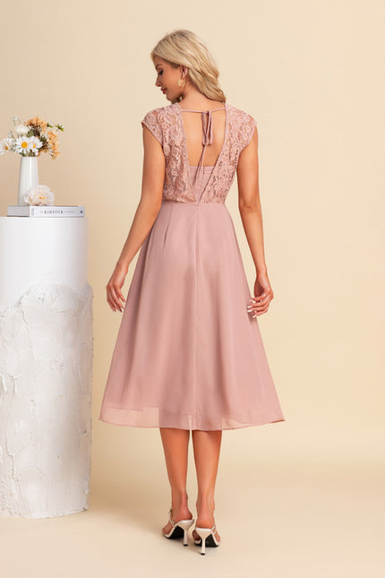 Robe Trapèze Violet Éthéré - gallery 1