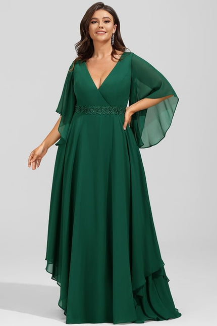 Robe Trapèze Émeraude Envolée - gallery 6