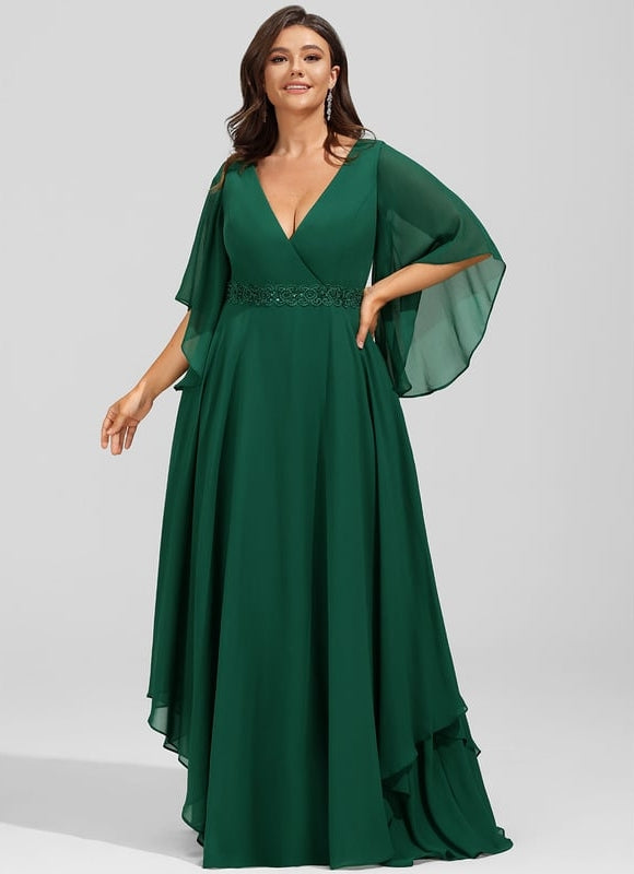 Robe Trapèze Émeraude Envolée - gallery 6