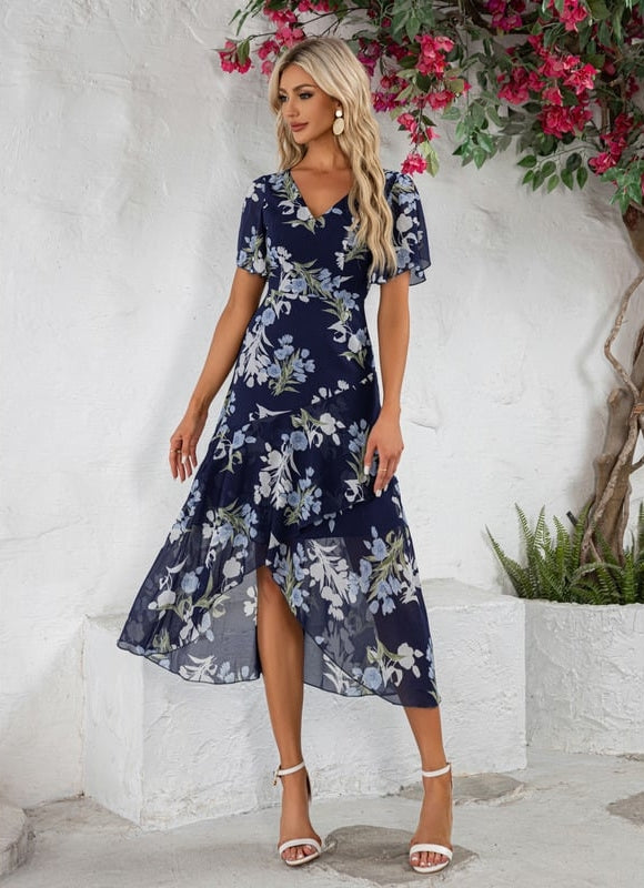 Robe Trapèze Floral Nuit Chic - gallery 3