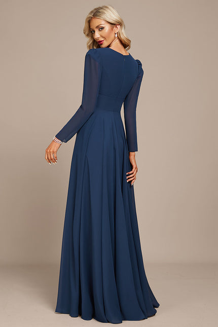 Robe Trapèze Gris Flottant - gallery 4