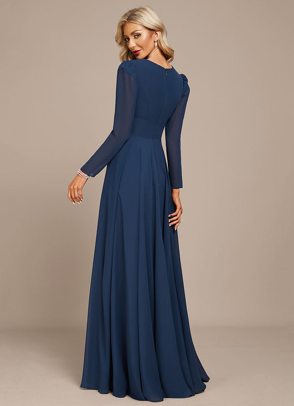 Robe Trapèze Gris Flottant - gallery 4