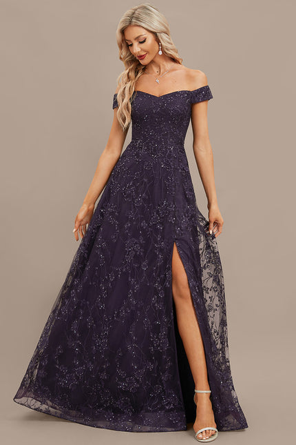 Robe Trapèze Élégance Violette