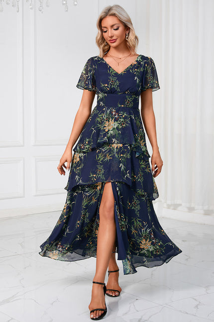 Robe Trapèze Fleur Rose Éthérée - gallery 6