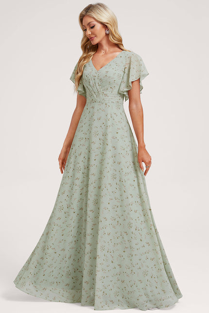 Robe Trapèze Mousseline Fendue - gallery 3