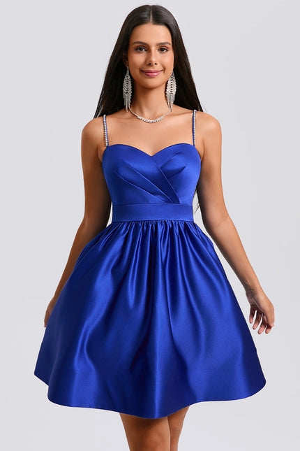 Robe Trapèze Satinée Chic - gallery 2