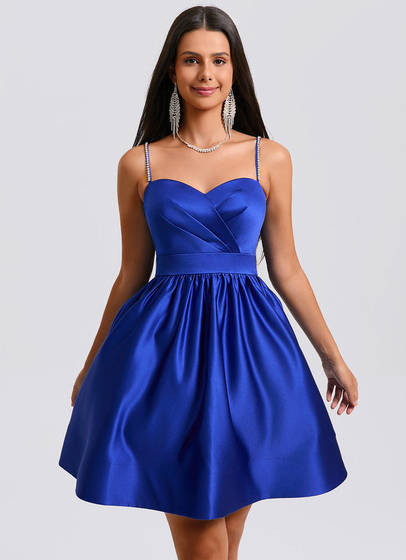 Robe Trapèze Satinée Chic - gallery 2